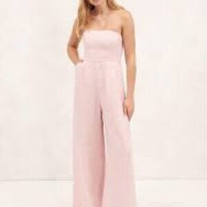 Elegant Pink Strapless Dress